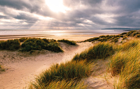 PSX532 - Carte postale Camber Sands au coucher du soleil (25 cartes postales)