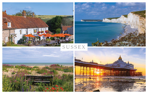 PSX542 - Birling Gap, East Dean and Eastbourne Postcard (25 Postcards)