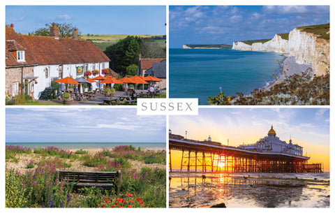 PSX542 - Carte postale Birling Gap, East Dean et Eastbourne (25 cartes postales)