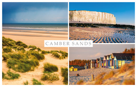 PSX544 - Camber Sands Montage Postcard (25 Postcards)
