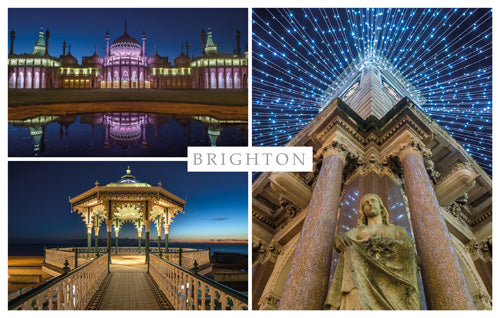 PSX561 - Night Views of Brighton Postcard (25 Postcards)