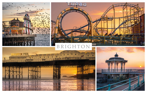 PSX565 - Brighton Sundown Postcard (25 Postcards)