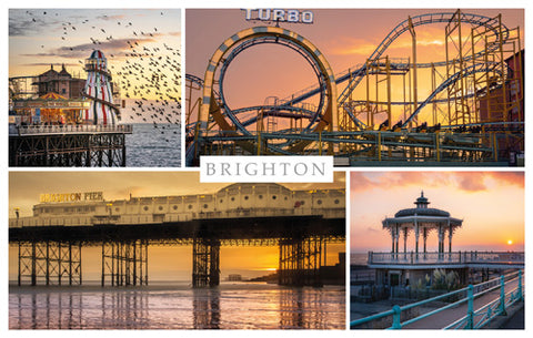 PSX565 - Brighton Sundown Postcard (25 Postcards)