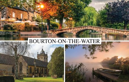PWD536 - Bourton-on-the-Water 3 images Postcard