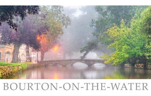 PWD540 - Bourton-on-the-Water in Mist Postcard