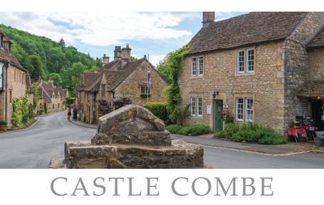 PWD548 - Castle Combe Wiltshire Postcard