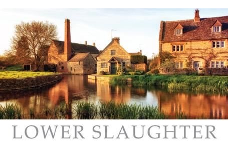 PWD552 - Carte postale de Lower Slaughter Gloucestershire