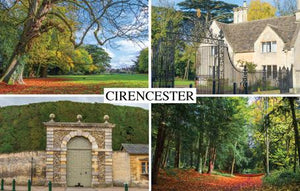 PWD568 - Cirencester 4 Views Postcard