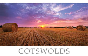 PWD574 - The Cotswolds Fields Postcard