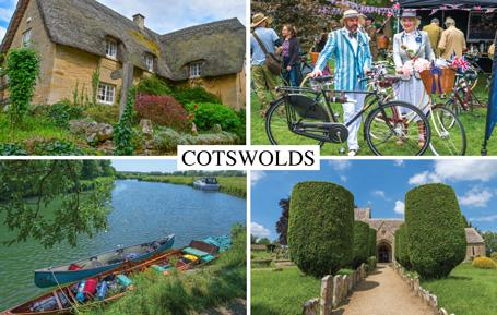 PWD579 - Cotswolds (Bledington, Bourton, Duntisbourne Abbots, Kelmscott) Postcard