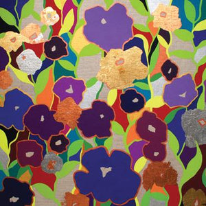 RT118 - Fleurs multicolores Carte de vœux