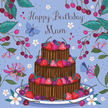 SAS107 - Happy Birthday Mum Greeting Card