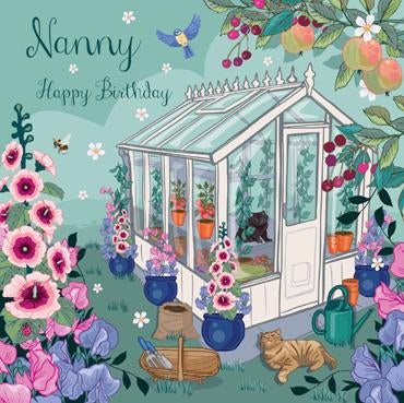 SAS112 - Nanny Happy Birthday (Greenhouse) Birthday Card