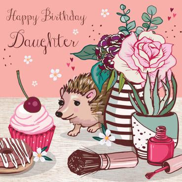 SAS119 - Happy Birthday Daughter (Hedgehog) Birthday Card