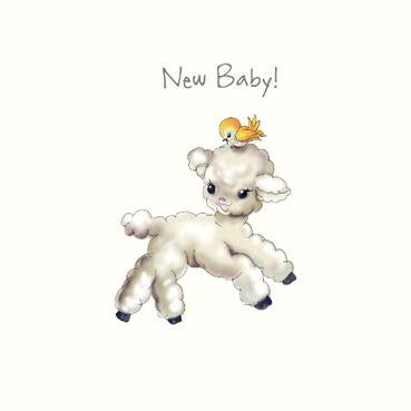 SP108 - Nouveau bébé (agneau) Carte de vœux