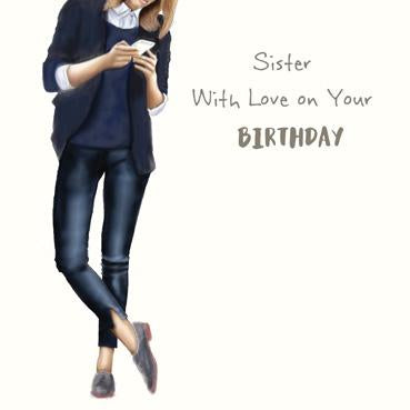 SP131 - Carte d'anniversaire sœur avec amour