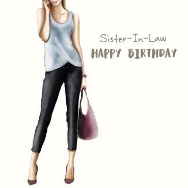 SP132 - Sister-in-Law Happy Birthday Card