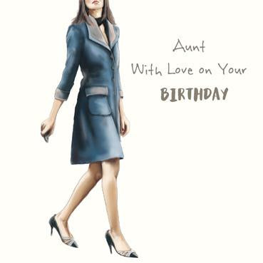 SP133 - Aunt With Love Birthday Card