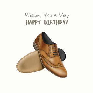 SP136 - Carte d'anniversaire Joyeux anniversaire (Chaussures pour hommes)