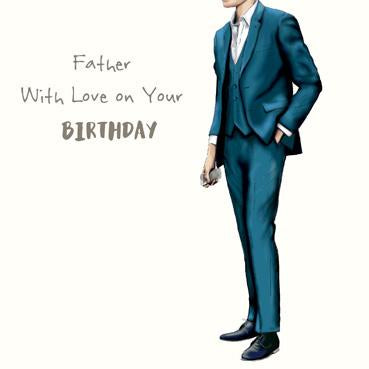SP140 - Father With Love Birthday Card