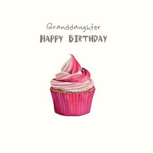 SP142 - Carte d'anniversaire Joyeux anniversaire (Cupcake) de petite-fille