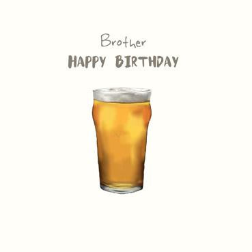 SP145 - Brother Birthday (Pint) Birthday Card