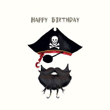 SP154 - Joyeux anniversaire (Pirate) Carte de vœux