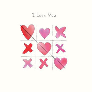 SP160 - I Love You Hearts and Kisses Valentines Card
