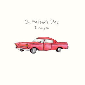 SP171 - Le jour de la fête des pères (voiture classique) Carte de vœux