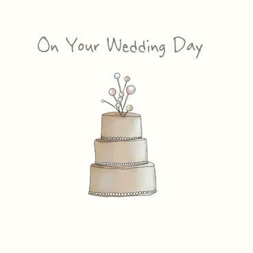 SPS801 - Carte de vœux spéciale le jour de votre mariage avec ornements