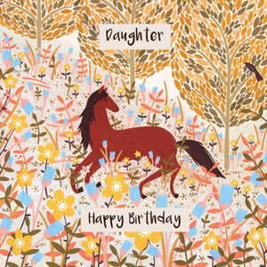 SSH109 - Joyeux anniversaire fille (cheval) 6 cartes