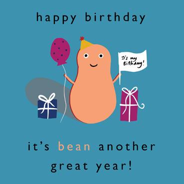 TBB103 – Carte d'anniversaire « Its Bean a Great Year »