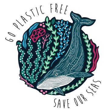 TW102 - Go Plastic Free Save Our Seas Greeting Card
