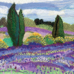 UTT101 - Cyprus Trees and Lavender Art Card