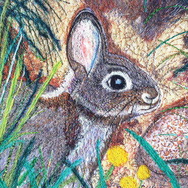 UTT104 - Brimham Rocks Bunny Art Card