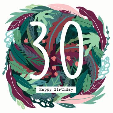YBD102 - Carte de vœux 30e anniversaire