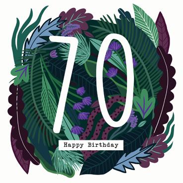 YBD106 - Carte de vœux 70e anniversaire