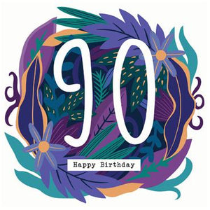 YBD108 - Carte de vœux 90e anniversaire