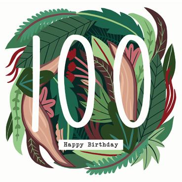 YBD109 - Carte de vœux 100e anniversaire